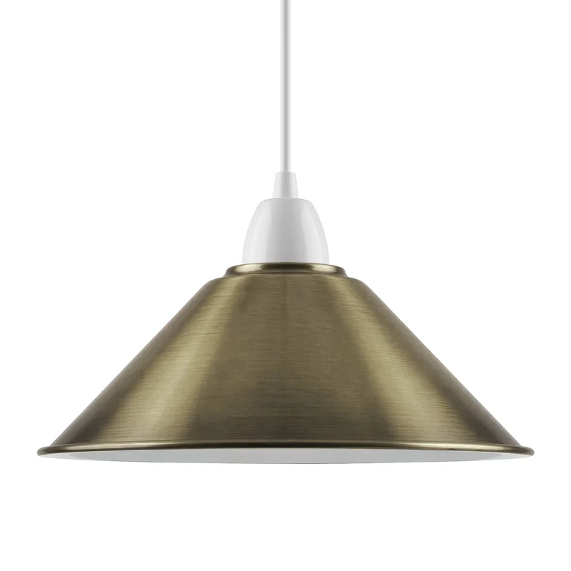 Industrielle Metallwandleuchte – Lampenschirm im Vintage-Stil mit reduzierter Platte~3426
