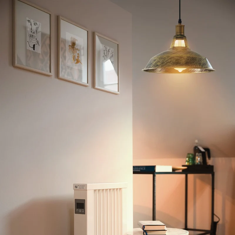 Retro Lustre Suspension Industrielle Plafonnier Abat-jour en métal 3PCS