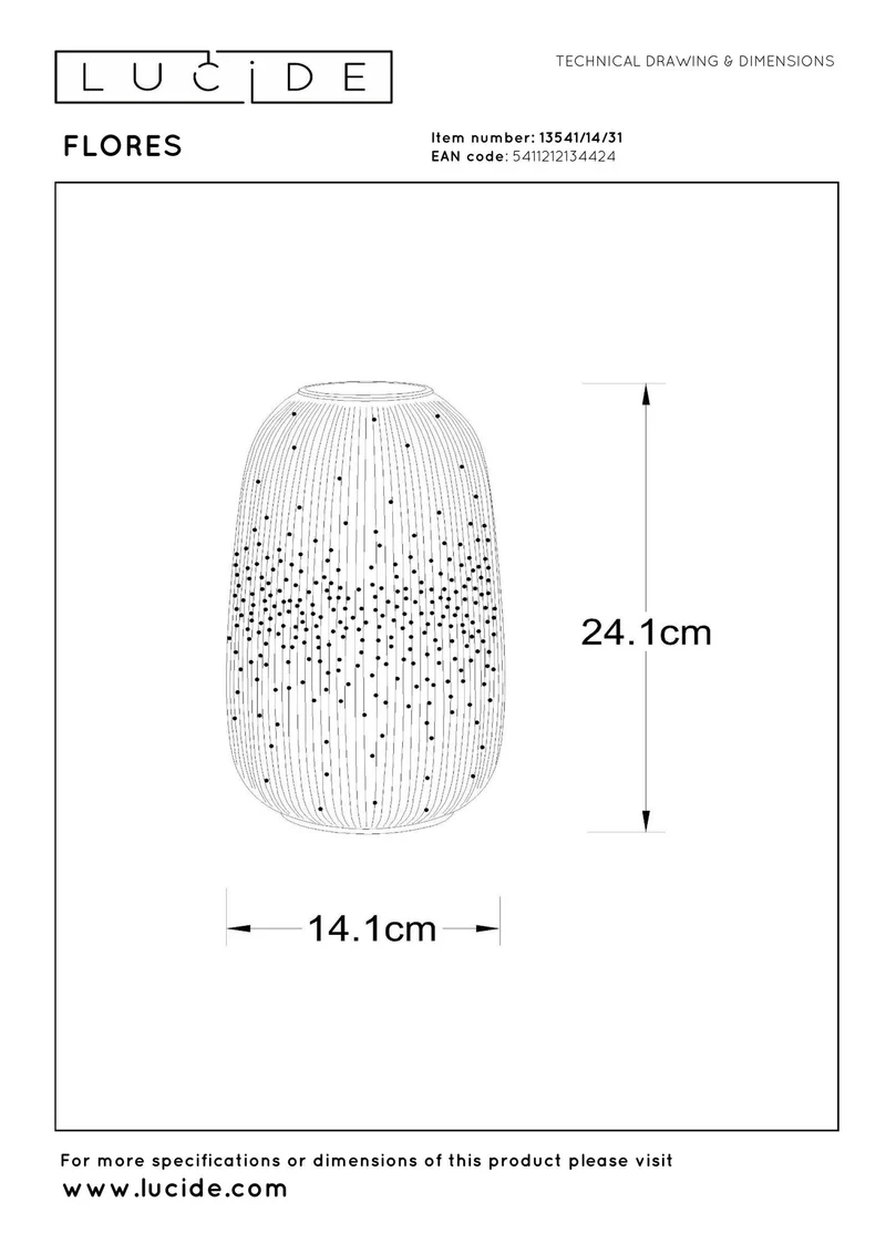 Tischleuchte Flores Porzellan Weiß Ø 14,1cm