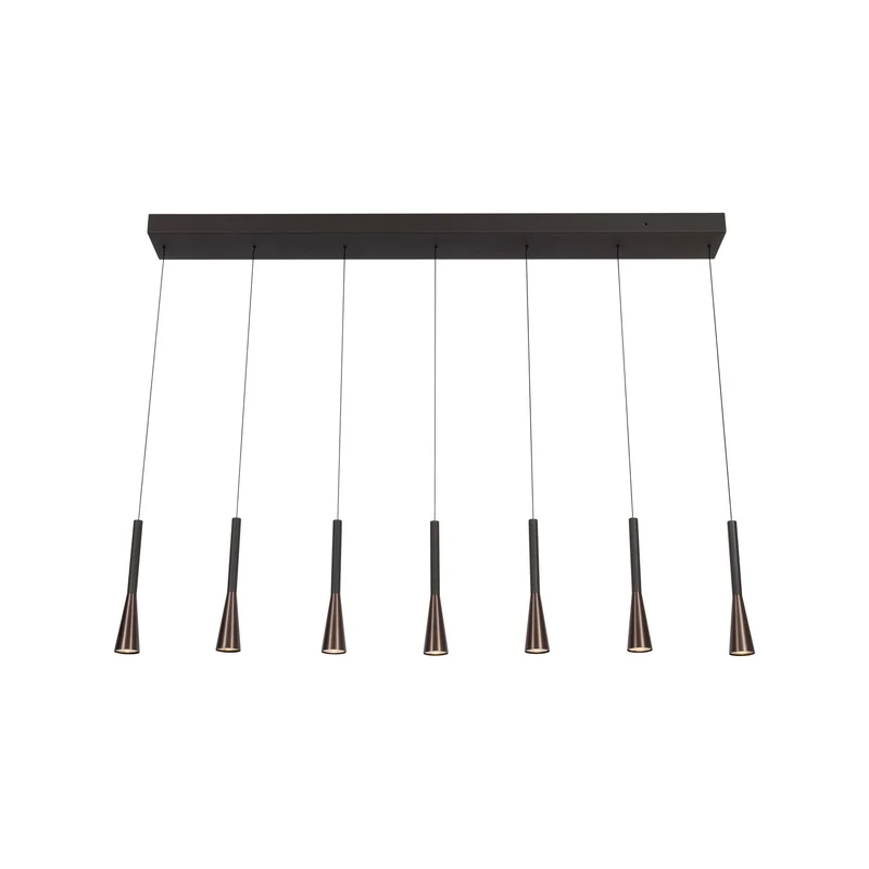 LED-Pendelleuchte Joakim 7-flammig dimmbar CCT höhenverstellbar