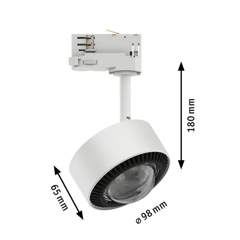ProRail3 LED Schienenspot Aldan Dimmbar Weiß, Schwarz