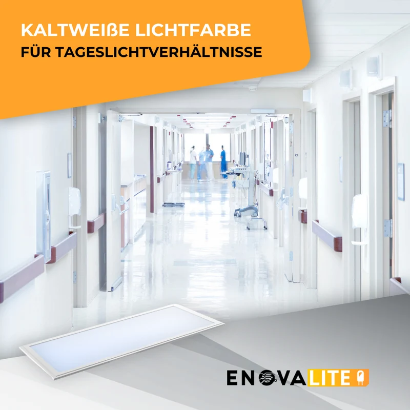 LED Panel, 120x30 cm, 36 W, 3600 lm, 6000 K (kaltweiß)