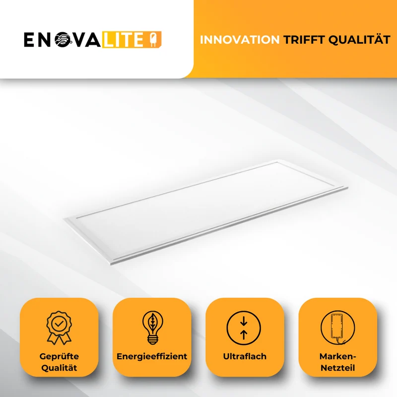 LED Panel 120x30 cm, 36 W, 3.600 lm, 4000 K (neutralweiß)