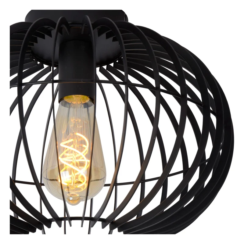 Deckenleuchte Reda Kugelform Schwarz