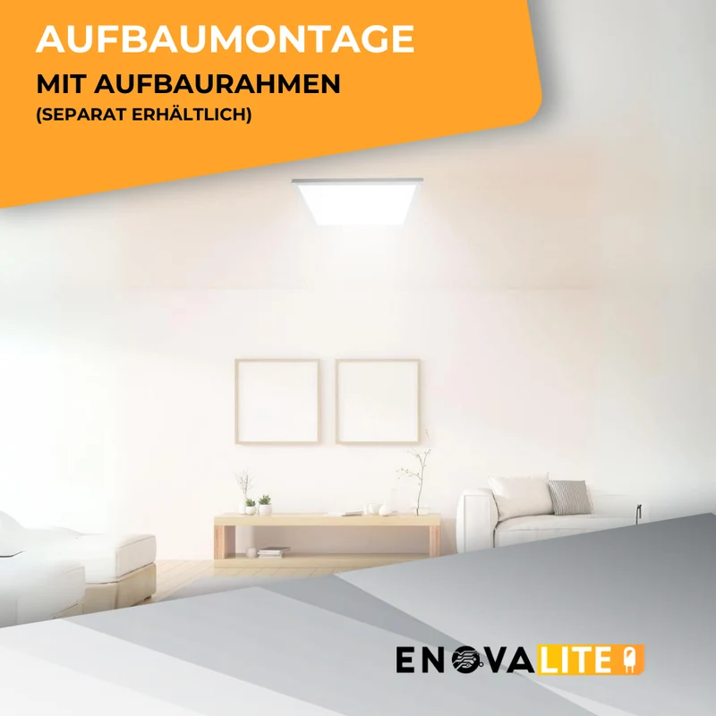 4er Pack LED CCT Panelleuchte, dimmbar, 36 W, 3.600 lm, 3000–6000 K