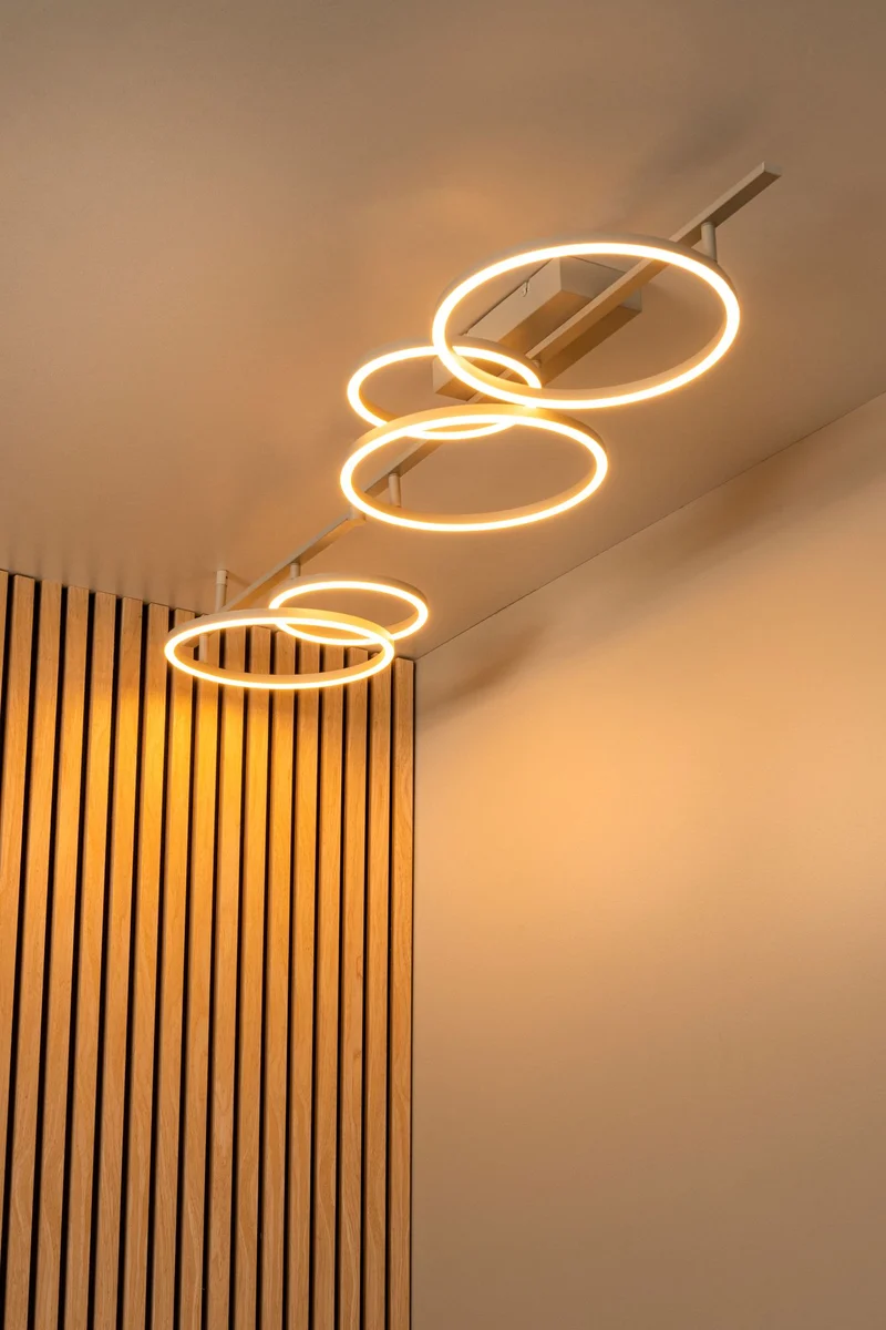 LED-Deckenleuchte Nicola CCT 90x170cm Taupe