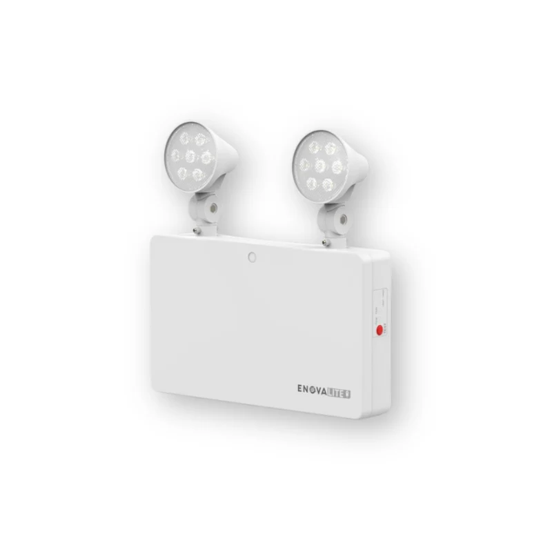 LED-Fluchtwegleuchte Twin-Spot mit Notstromakku 3h, 6 W, 300 lm, Test-Funktion