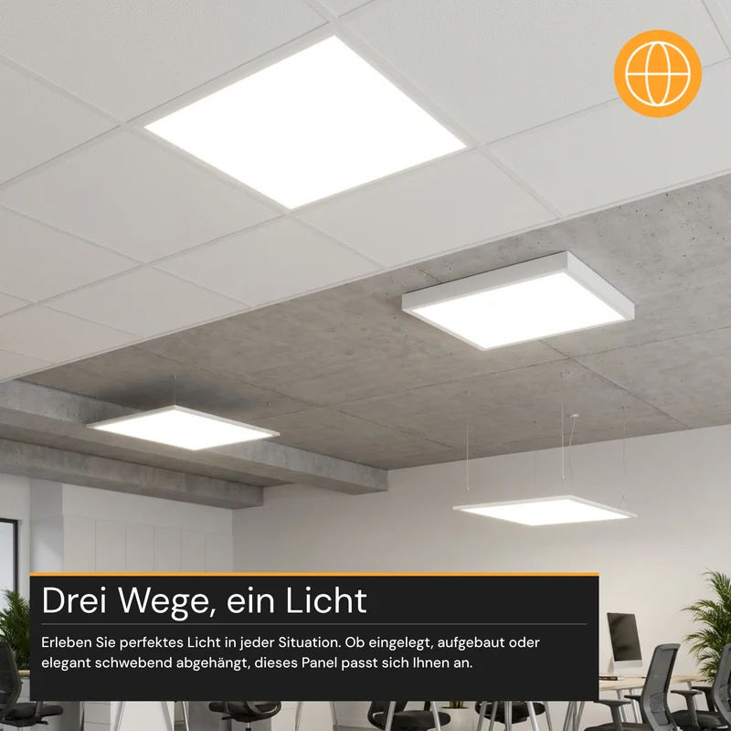 LED Panel, 62x62 cm, 36 W, 3600 lm, 4000 K (neutralweiß)