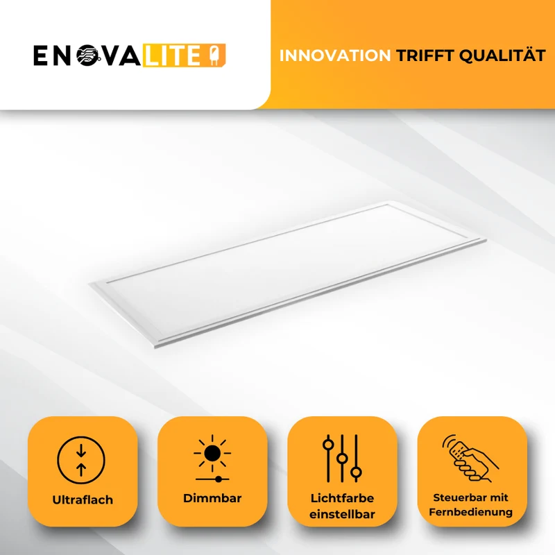 LED CCT Panel mit Fernbedienung, 120x30 cm, 36 W, 3600 lm, dimmbar
