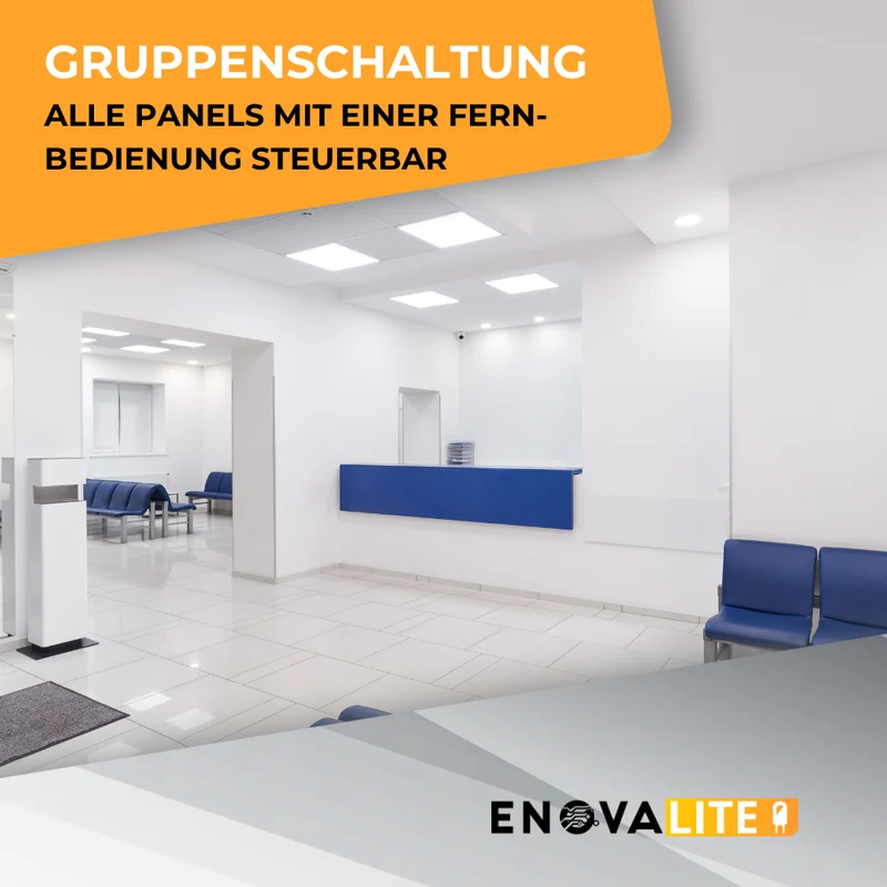 LED CCT Panel mit Fernbedienung, 120x30 cm, 36 W, 3600 lm, dimmbar