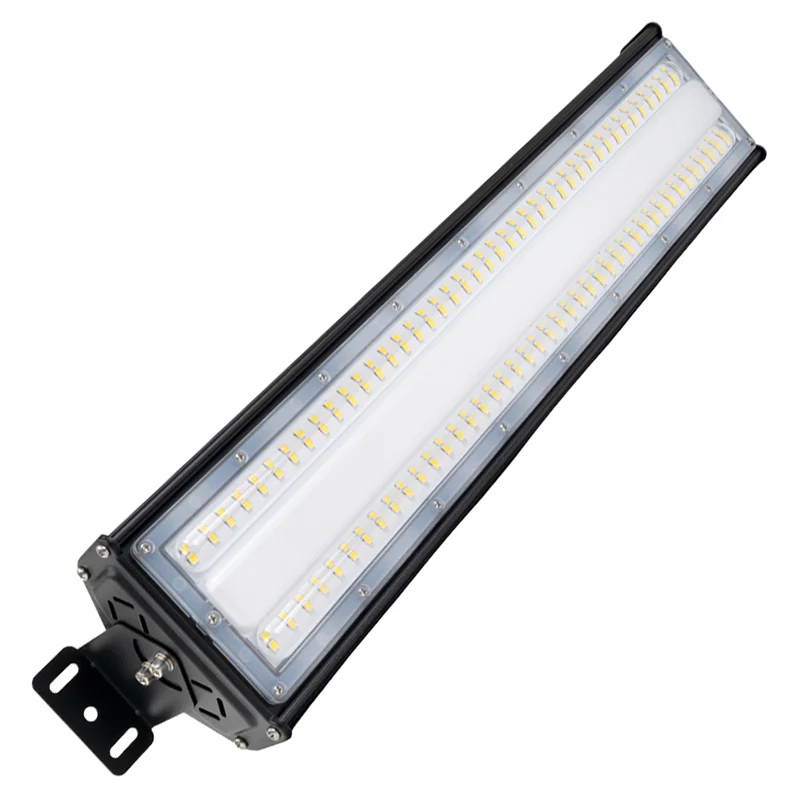LED-Hallenleuchte, linear, 100 W, 12000 lm, 5000 K (neutralweiß), IP65, EPISTAR LED, schwarz