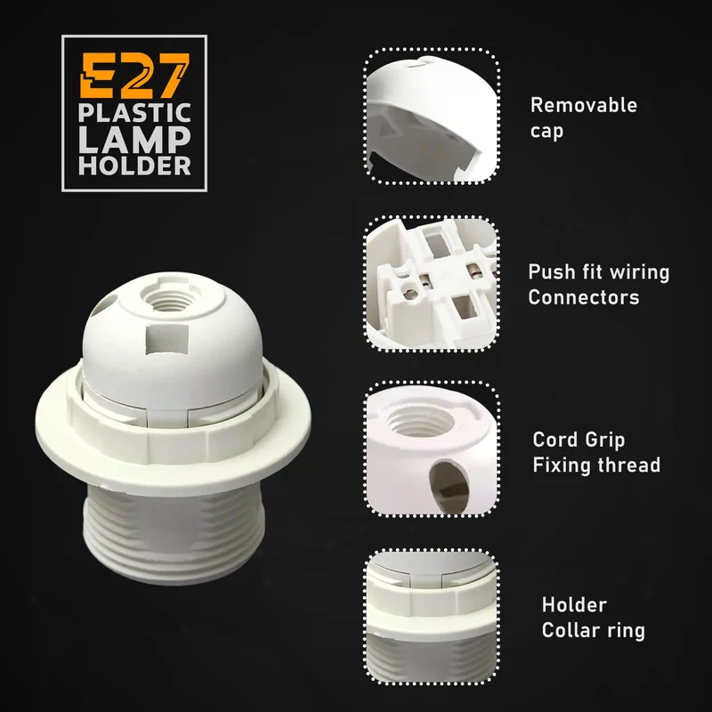 Lampenfassung E27 für glühlampe & edison glühbirne~2938