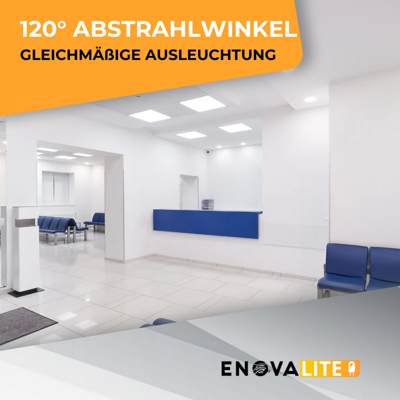 4er Pack LED Panelleuchte, 36 W, 3.600 lm, 6000 K (kaltweiß