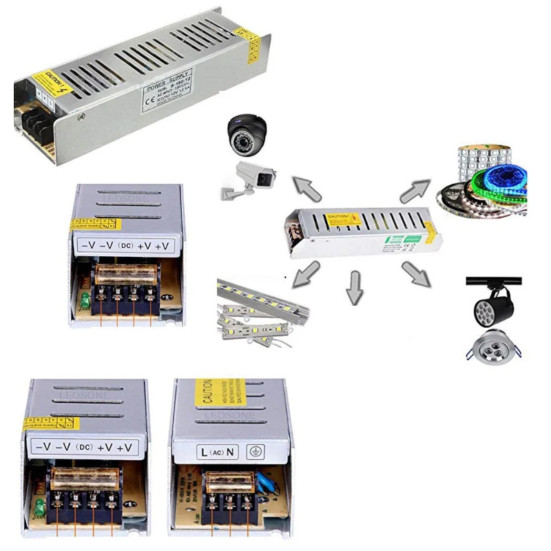12V Mini LED Trafo Slim Netzteil 15W-360W Transformator ~2780