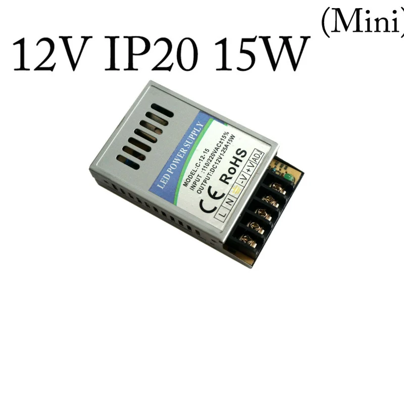 12V Mini LED Trafo Slim Netzteil 15W-360W Transformator ~2780