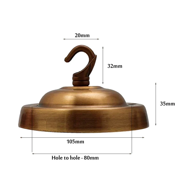 Moderner Vintage metall Satin-Nickel Deckenbaldachin~2877