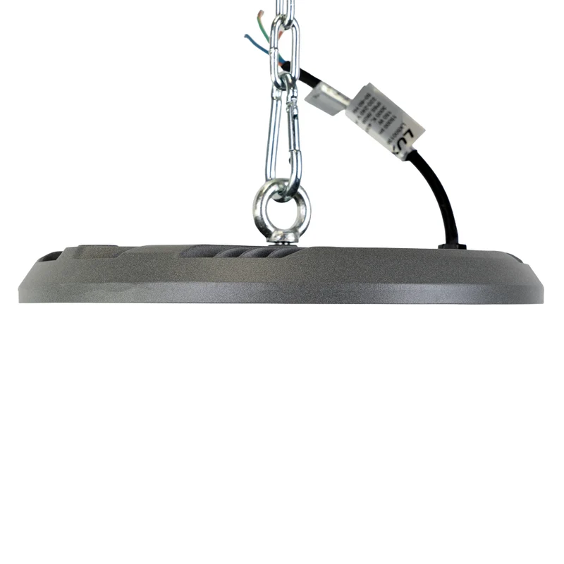 LED-HighBay, UFO, grau, 100 W, 10000 lm, CCT 3000-6500 K (warm-, neutral-, kaltweiß), IP65