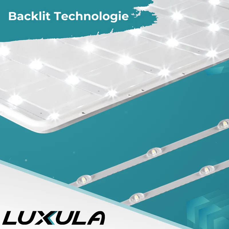 6er Pack LED-Panels, 62x62 cm, inkl 6x Aufbaurahmen, 4000 K, 36 W, 3600 lm