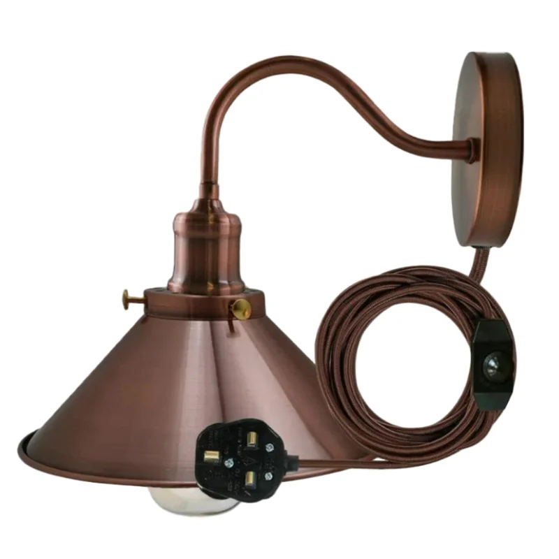 All Seasons Life E27 Lampenschirm Halterung 70mm Kupfer Metall ~2816