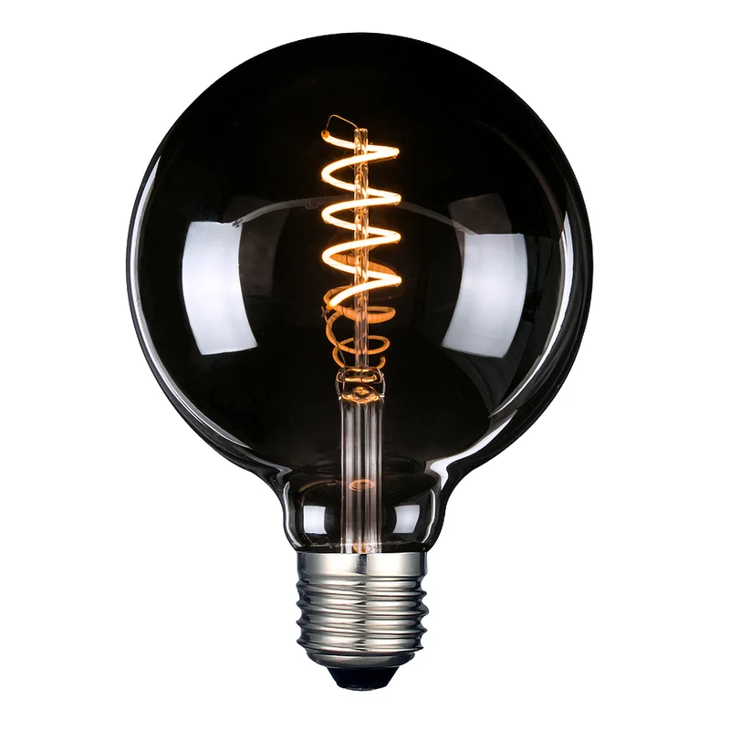 LED Filament Leuchtmittel, SPIRAL, Globe G95, E27, 4W, 40lm, 1800K, dimmbar