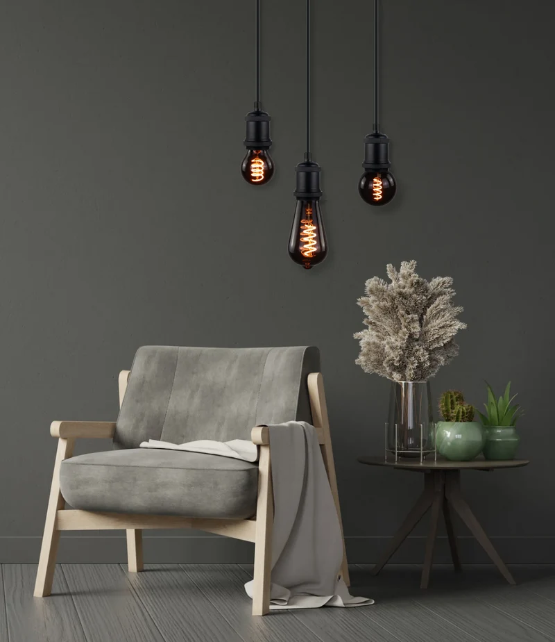 LED Filament Leuchtmittel, SPIRAL, Edison ST64, E27, 4W, 40lm, 1800K, dimmbar