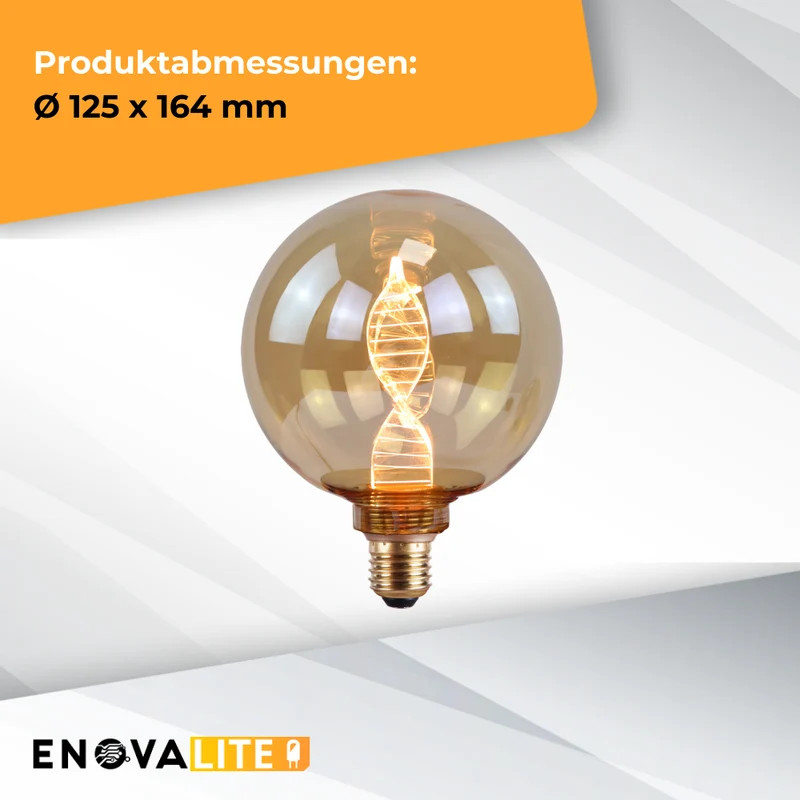 LED Filament Leuchtmittel, E27, 4 W, 120 lm, warmweiß, dimmbar