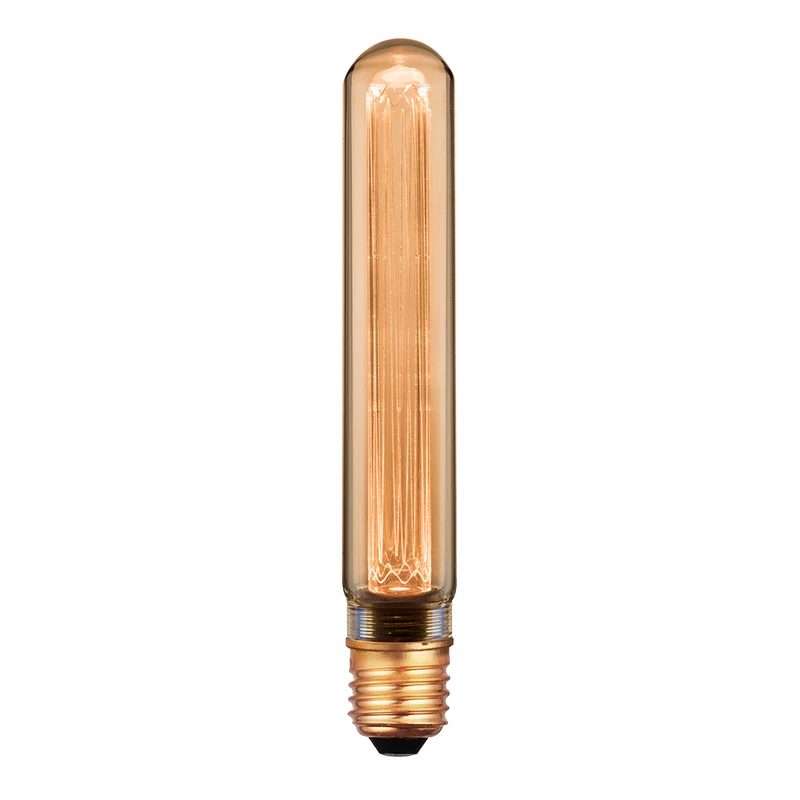 LED Filament Leuchtmittel, Vintage Dekoleuchte, Röhre T30, E27, 2.3W, 65lm, 1800K, dimmbar