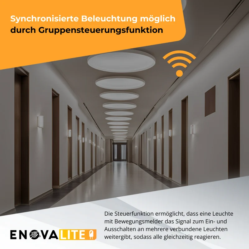 LED-Notstrom Deckenleuchte, 8 h Notlicht, 18 W, 1800 lm, 3000-6000 K, IP65