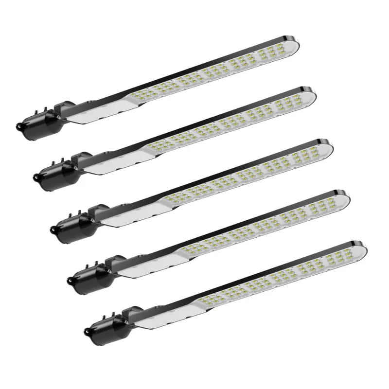 5er Pack LED Straßenleuchte, SLIM, 150 W, 18000 lm, 5000 K (neutralweiß), IP65, Wand- und Mastmontage