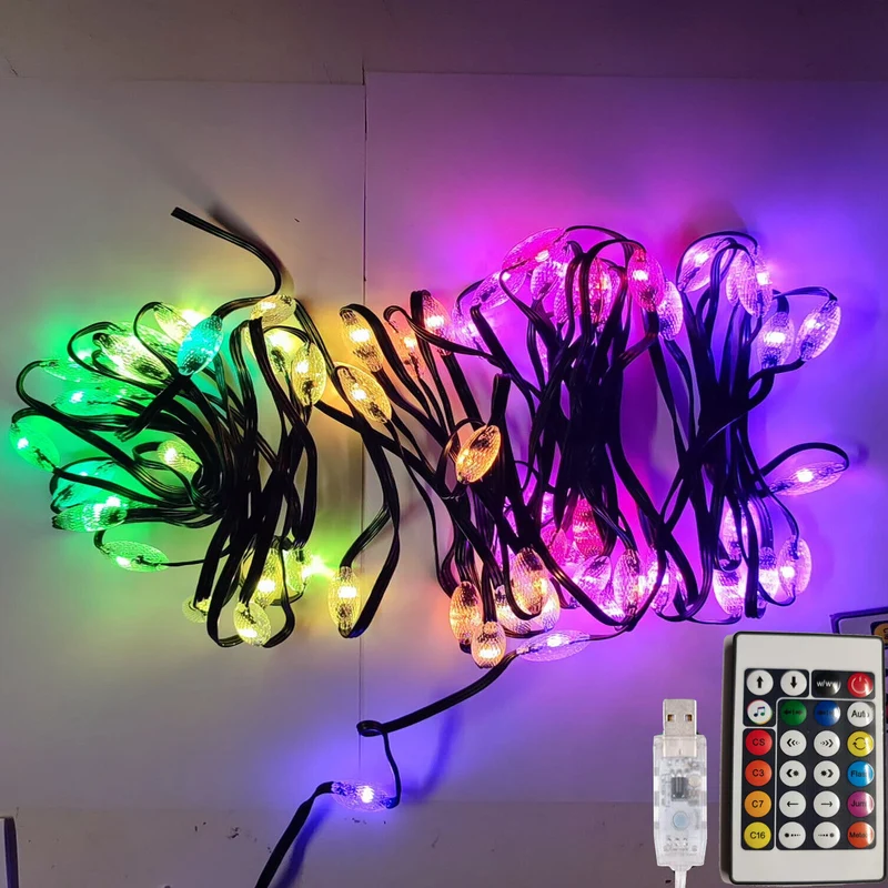 Christmas baum Lichter Dekoration Party Lichterketten USB-Stecker Lichter LED Lichterketten DIY ~2807