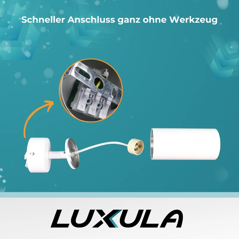 3er Pack Schwenkbarer LED Aufbauspot mit GU10 Fassung, schwarz, IP20, Aluminium