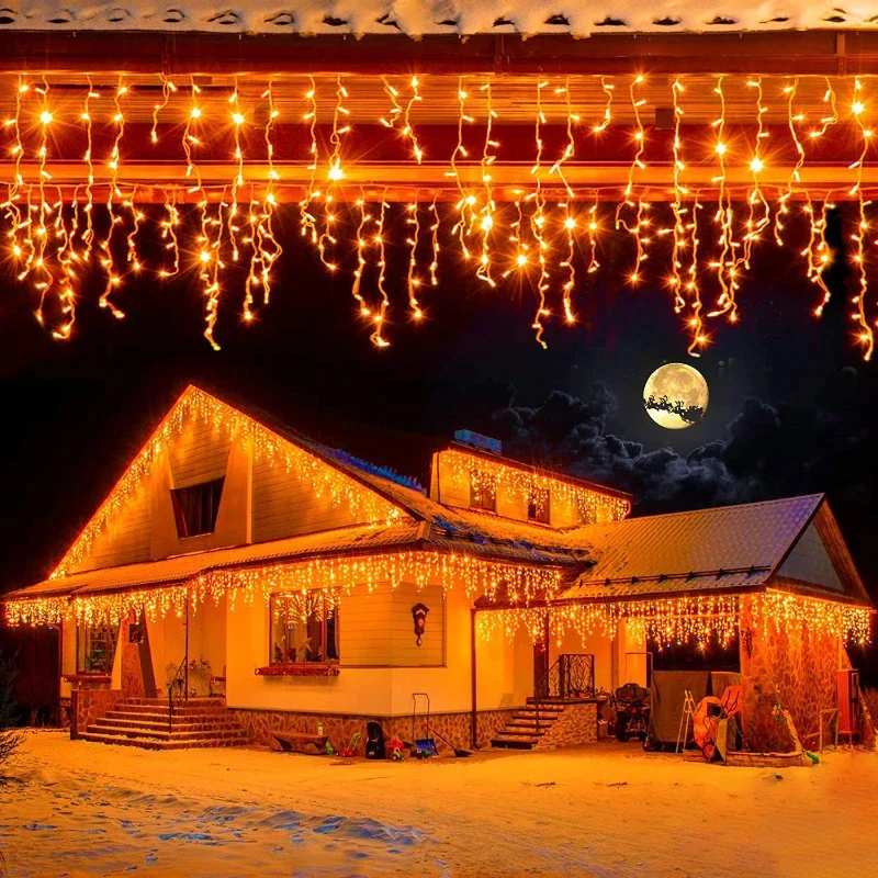 Kerst LED Gordijn String Light Decoraties voor thuis~2804