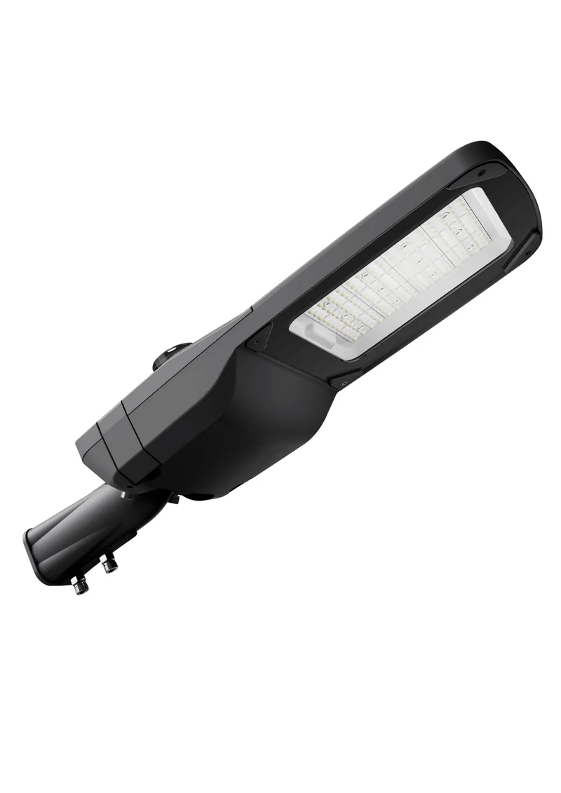 LED-Straßenleuchte, 150 W, 22500 lm, 3000 K, schwarz, 718 mm, taghell, IP66