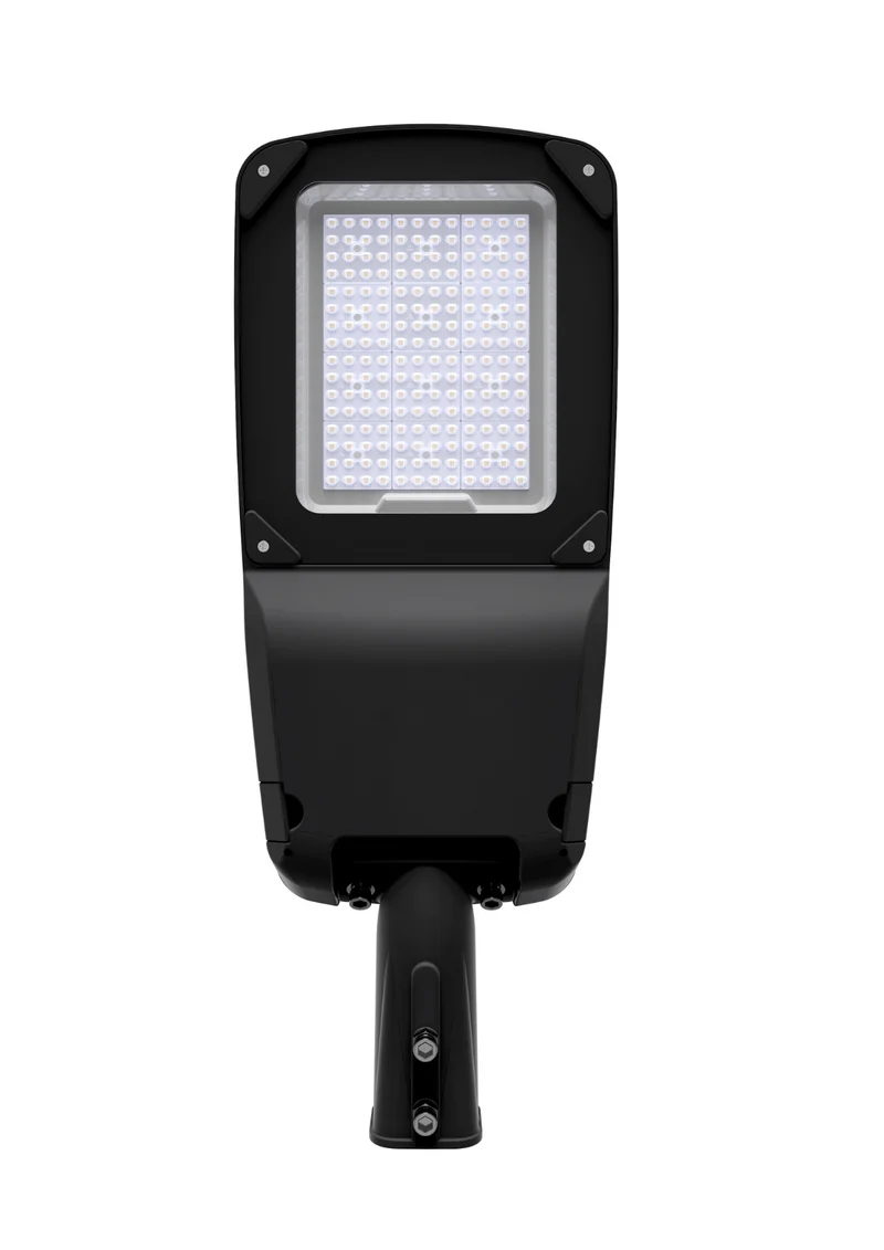 LED-Straßenleuchte, 150 W, 22500 lm, 3000 K, schwarz, 718 mm, taghell, IP66
