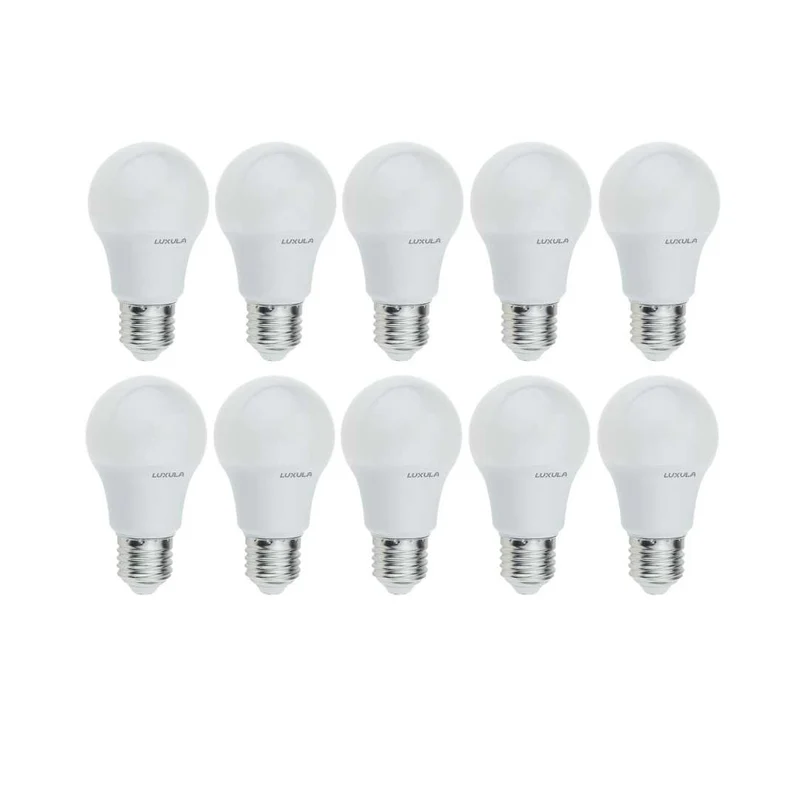 10er Pack LED Leuchtmittel E27, A60, 9W, 835lm, 2700K warmweiß