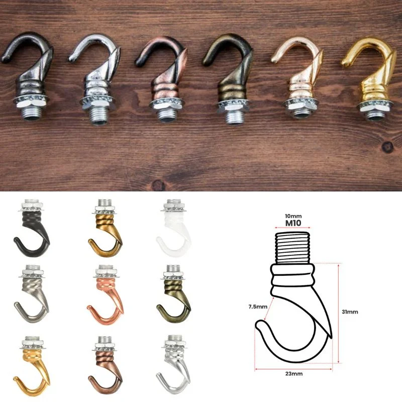 Deckenhaken M10 Metall Aufhängung für Lampen in Farben ~2801
