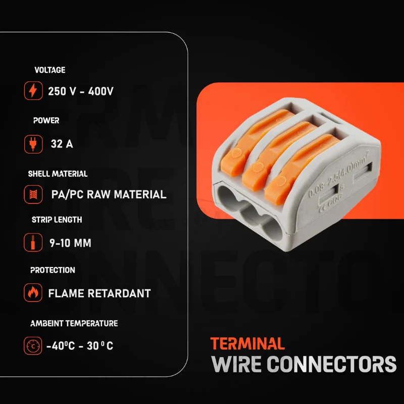 2/3/5-polige Hebelklemmen Kabelverbinder für elektrische Kabel ~2799