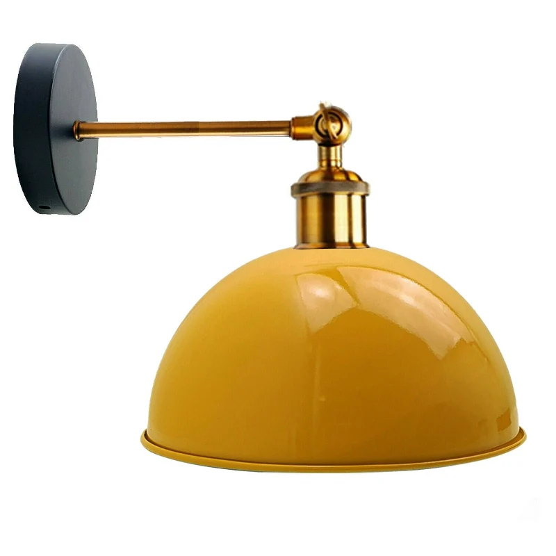 Moderne Gelbe Kuppelschirm LED wandleuchte Wandlampe~2087
