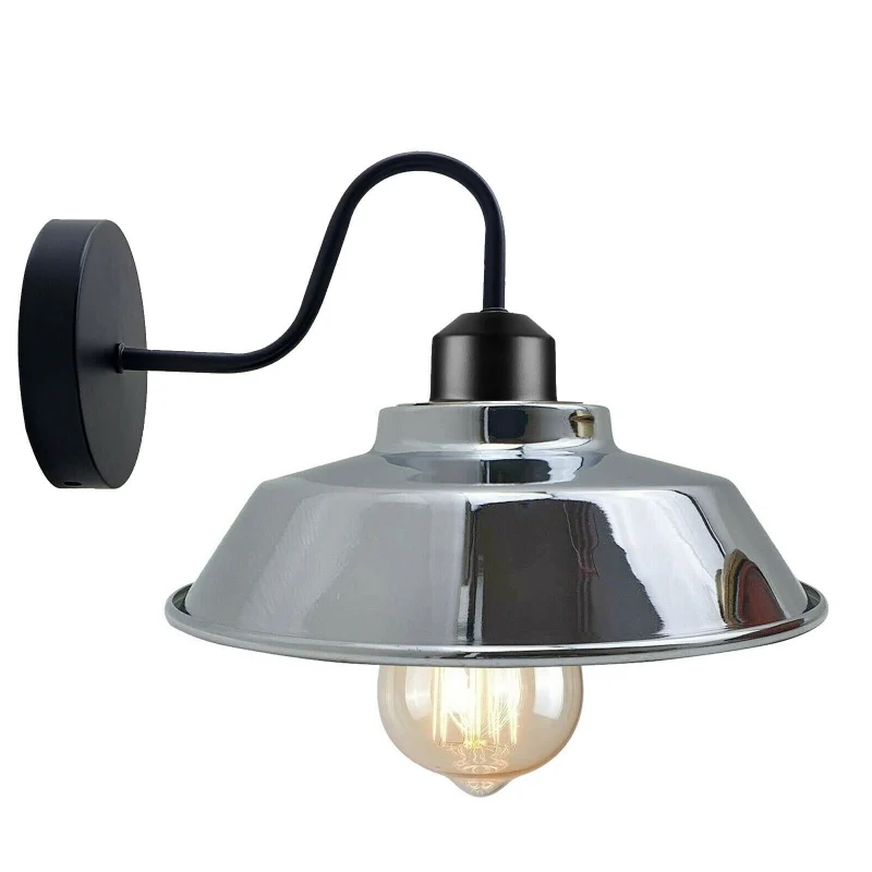 Retro Wandlampe im Industrie-Stil Schwanenhals ~2002