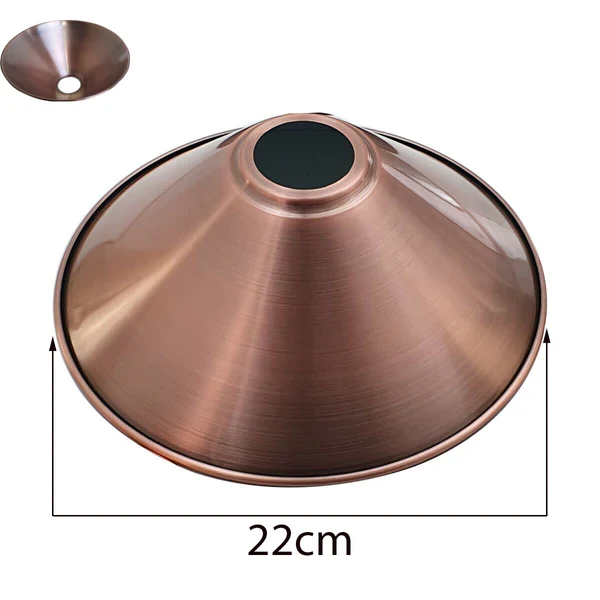 Vintage-Industrie-Retro-Hängelampenschirme, einfach zu montierender Metall-Lichtschirm ~ 2791