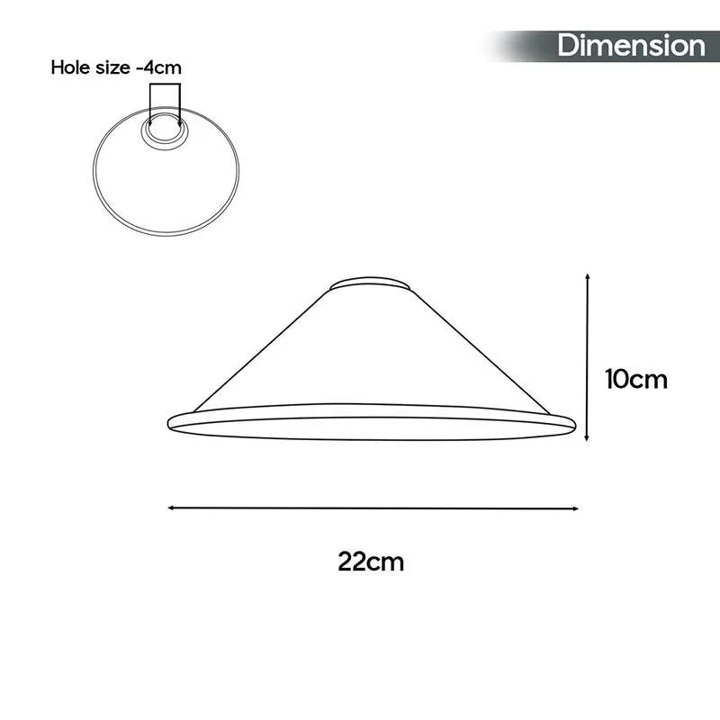 Vintage Moderner kleiner Lampenschirm | Ø22cm Gelbmessing ~2788
