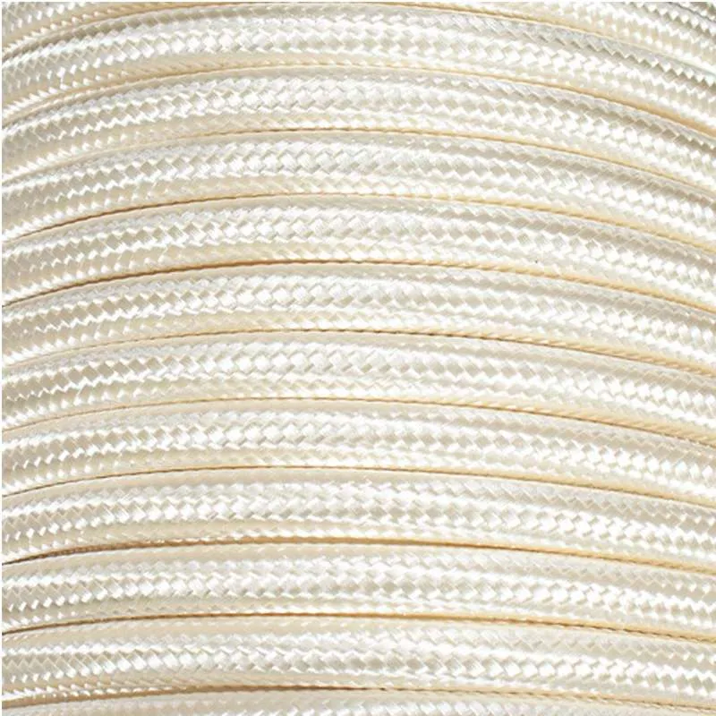 Weißes 3-adriges Stoffkabel für E27 Fassung kabel~2767
