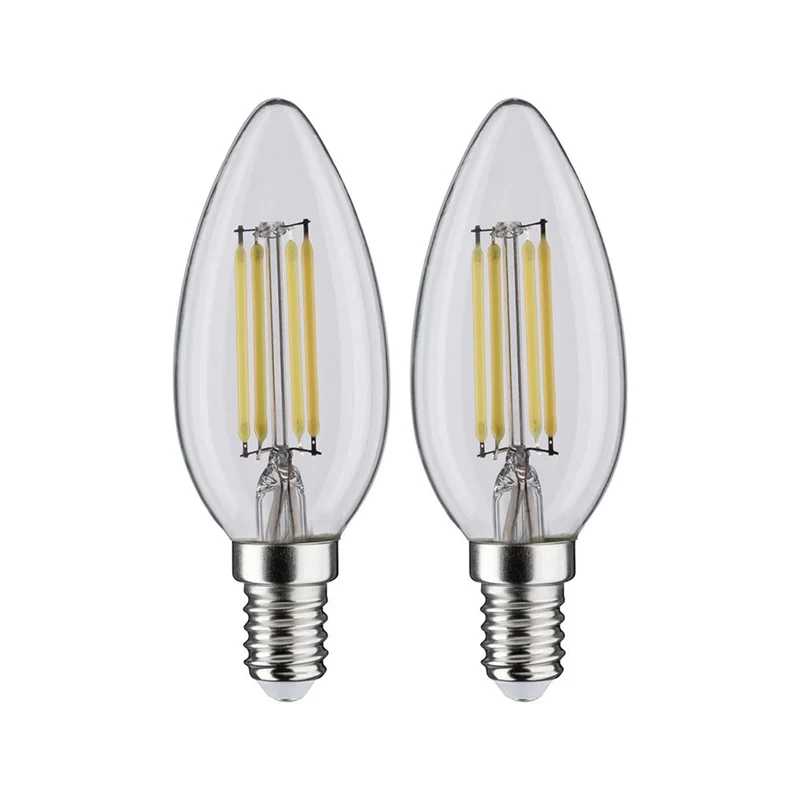 E14 4,8W LED Kerze 2er Bündel 4000K Filament Matt