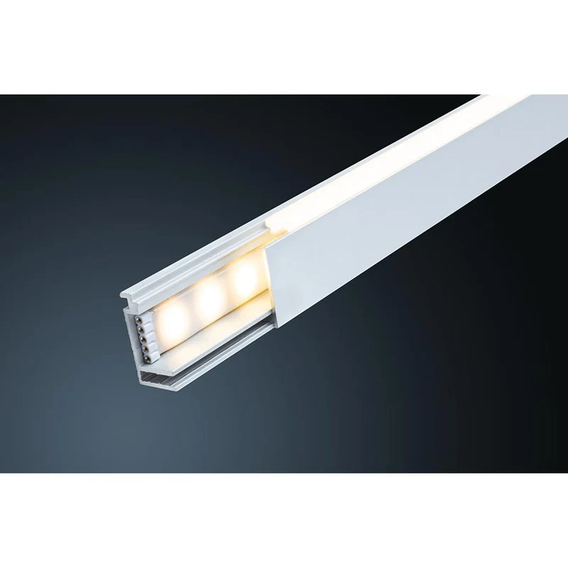 LumiTiles LED Strip 1m Aufbauprofil Top Alu-Eloxiert