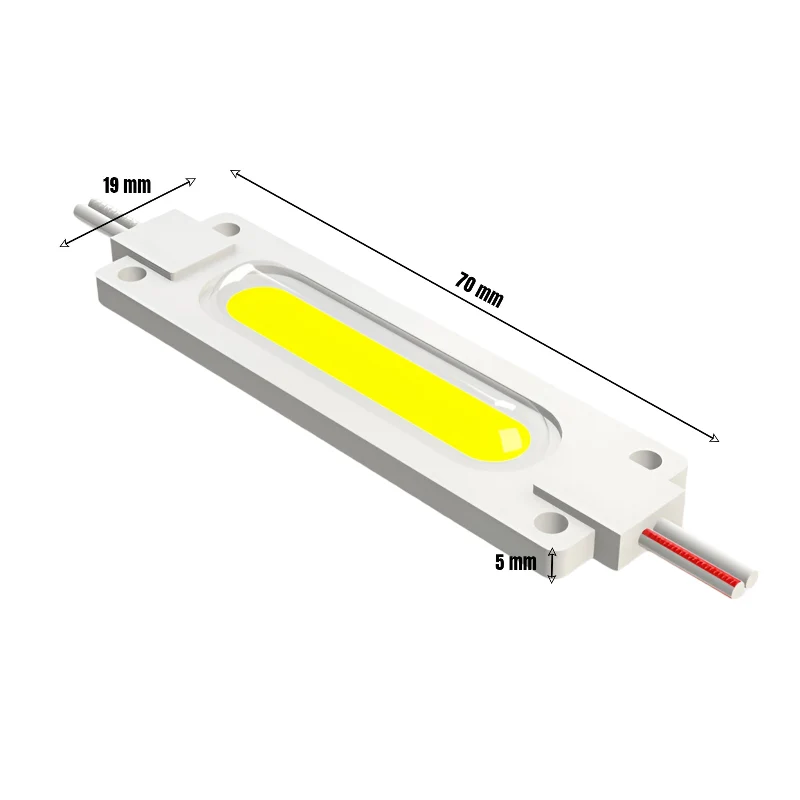 10er Set COB LED Module 12V IP65 Kaltweiß ~1750