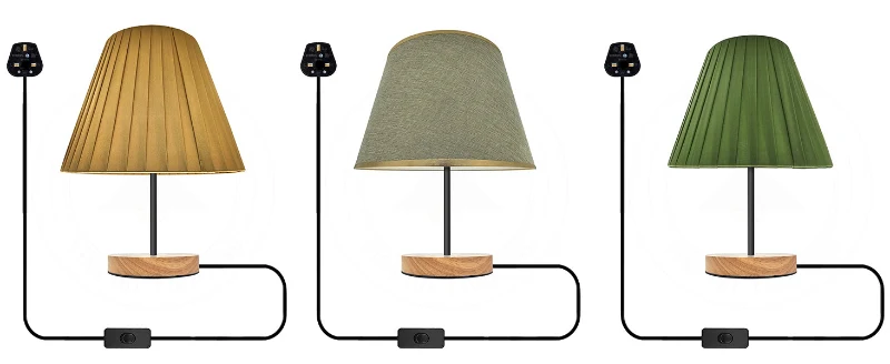 Modern 60W Tischlampen Mit Coolie Lampenschirm~2746