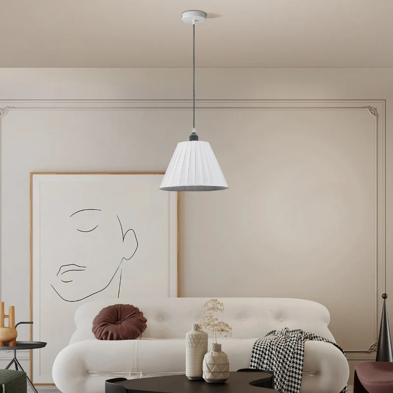 Pendelleuchte decke home decor | Weiß | Ø28cm|E27~2745