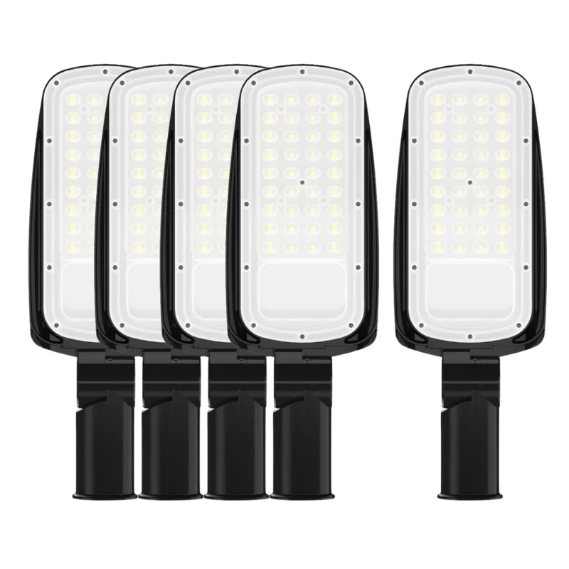 5er Pack LED-Straßenleuchte, 50 W, 7000 lm, 5000 K (neutralweiß), IP65