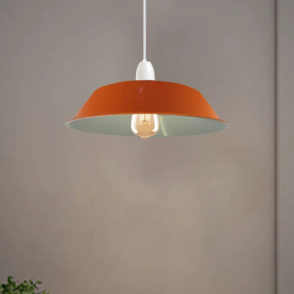 Lampenschirme Deckenleuchten Retro Stil gebogen 36cm Metall~2734