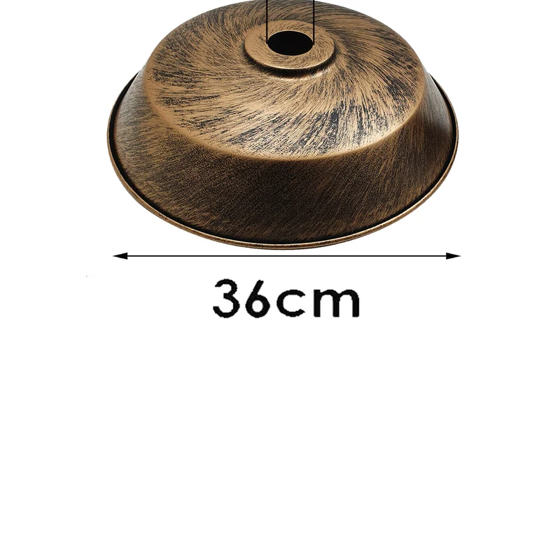 Lampenschirme Deckenleuchten Retro Stil gebogen 36cm Metall~2734